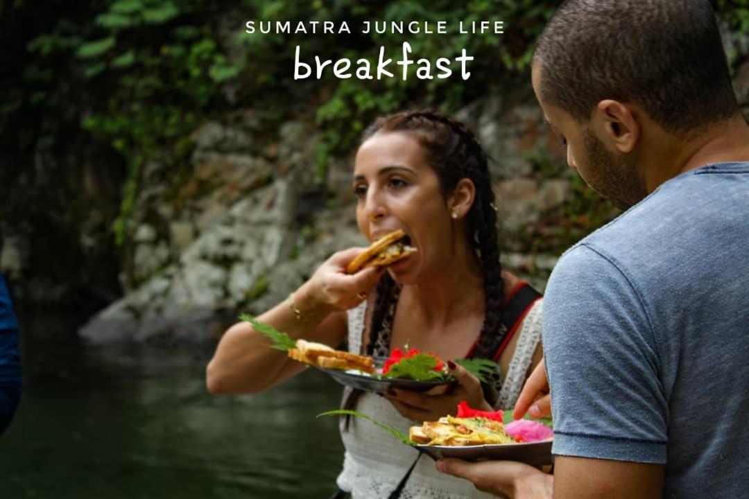 Jungle Life Guest House - Trekking & Transport Only Book With Us Bukit Lawang Eksteriør bilde